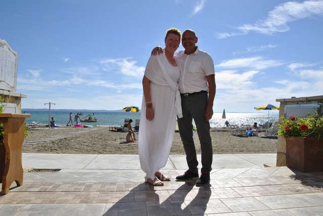 Robijnen huwelijk vieren in Kroati