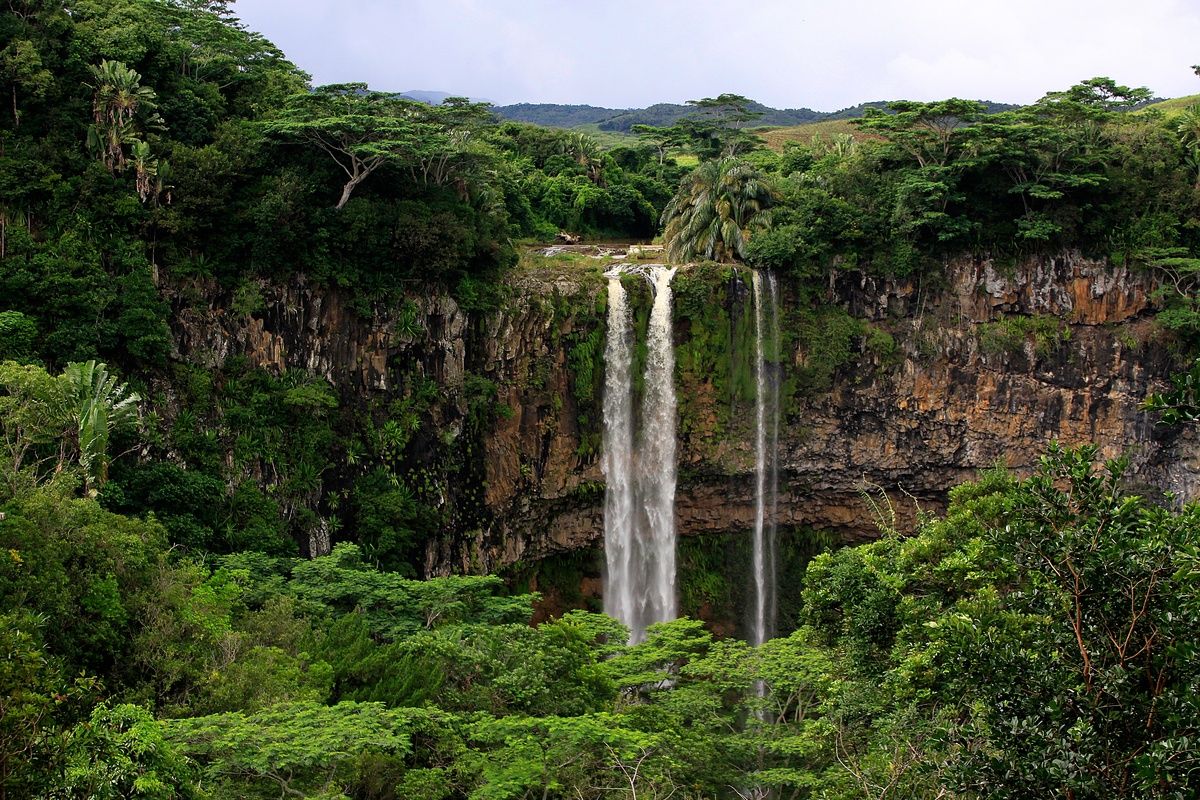 De prachtige Chamarel waterval