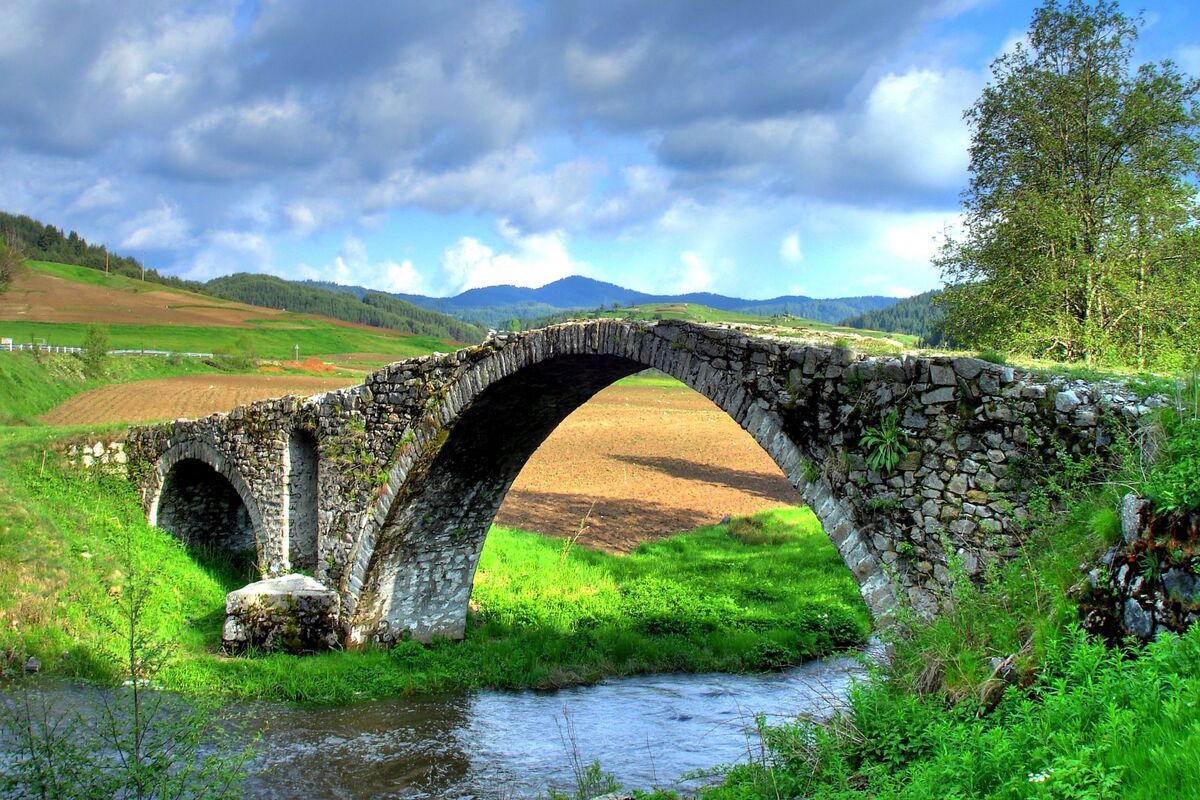 Brug in Rhodopi, Bulgarije