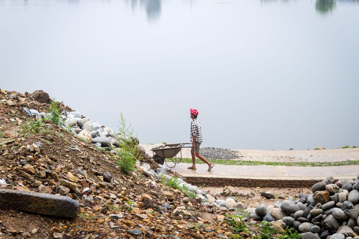 Kathmandu, Nepal naar de aardbeving