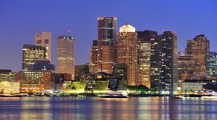 Skyline Downtown Boston, Amerika