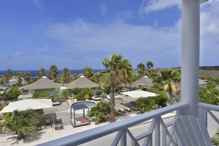 Uitzicht vanaf het appartement