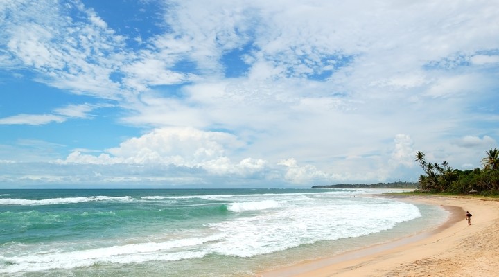 Benota strand in Sri Lanka