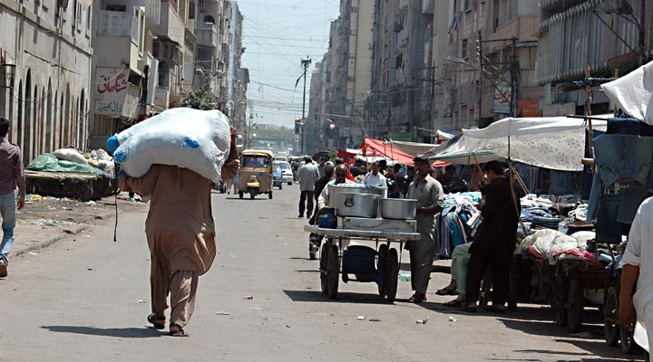 De straten van Karachi, Pakistan