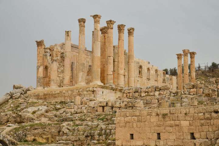 Zeustempel Jerash Jordanie
