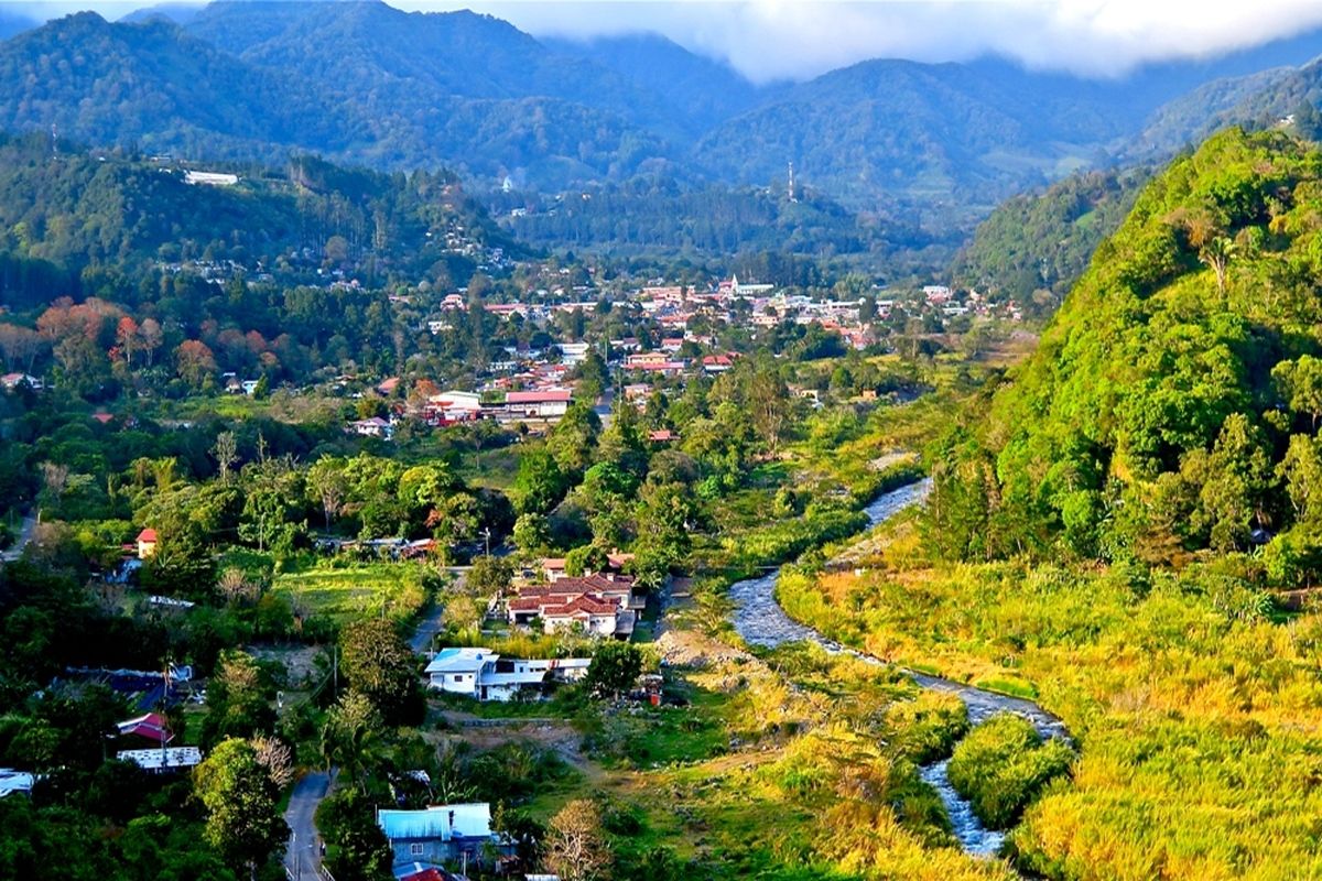 De stad Boquete in Panama