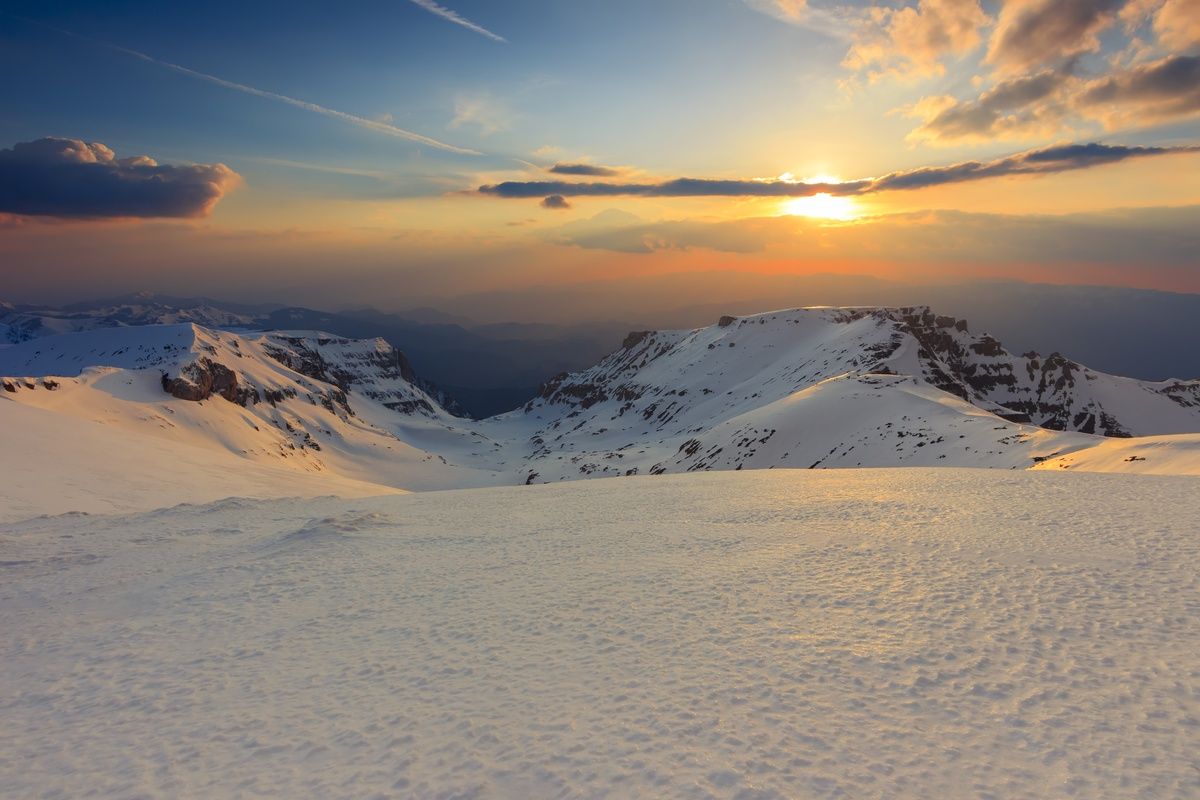 Besneeuwde Karpaten, Roemenië