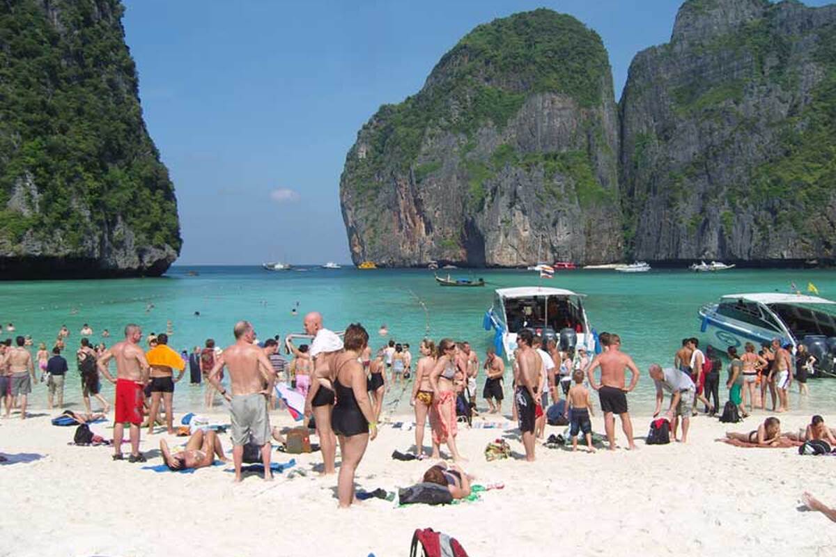 De rust is helaas over door het bezoek van de vele toeristen