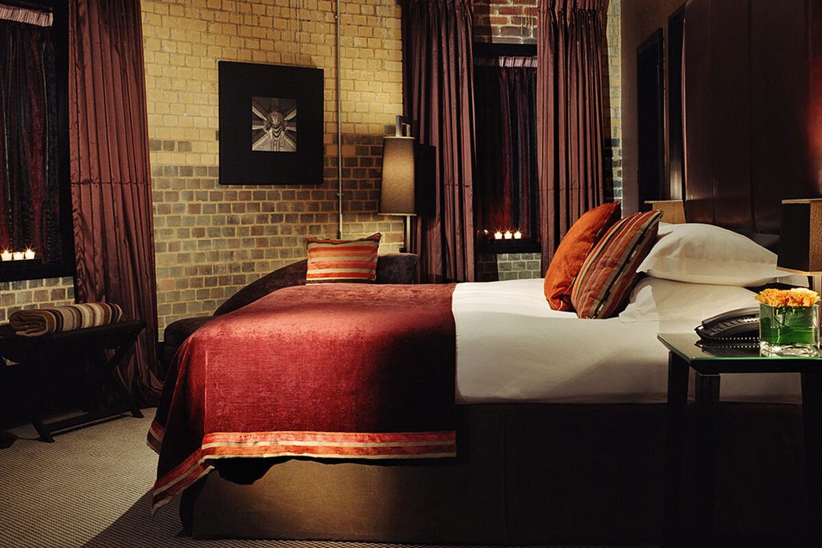 Een van de slaapkamers van Malmaison Oxford