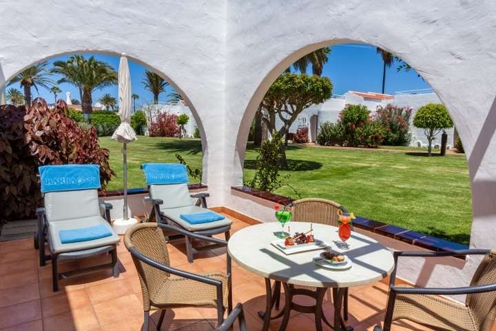 het terras van 'bungalow'