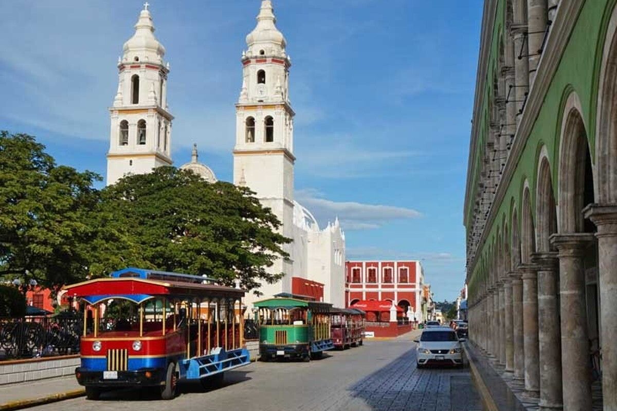Het oude centrum van Campeche (Mexico)