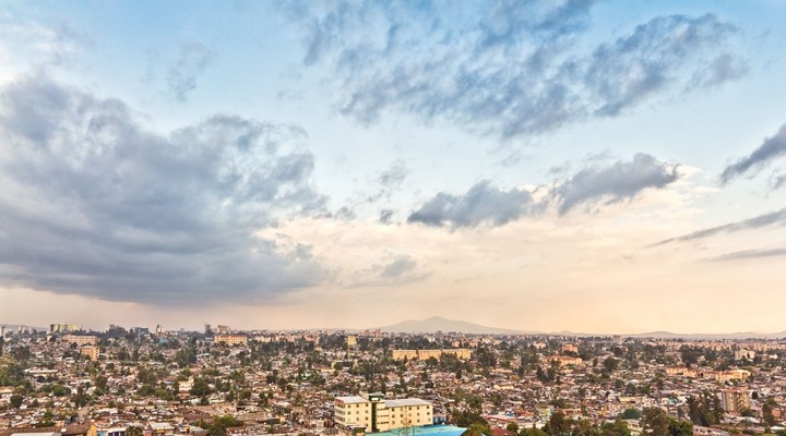 Uitzicht op Addis Abeba