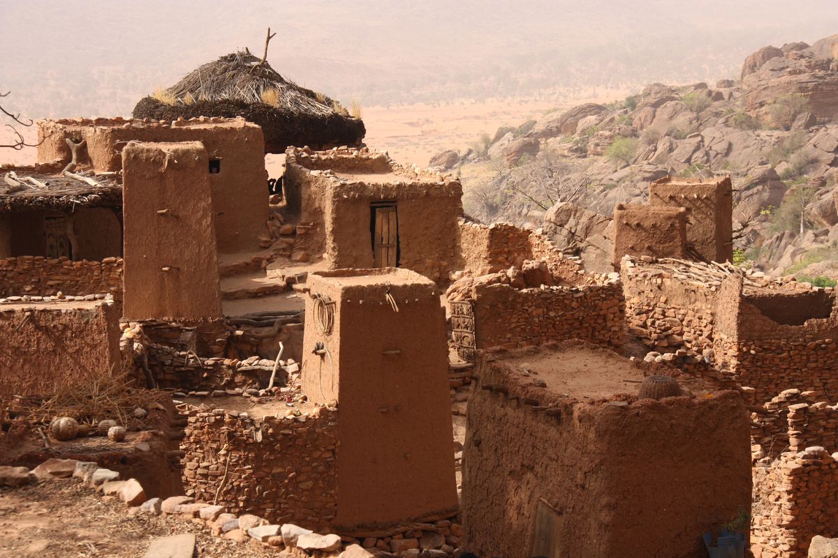 Dorp in Dogon-vallei