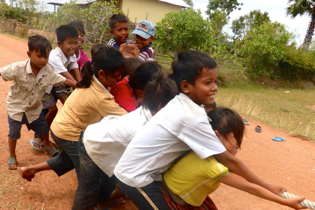 Touwtje trekken in Cambodja