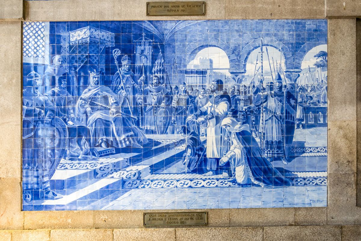 Azulejos op het station van Porto