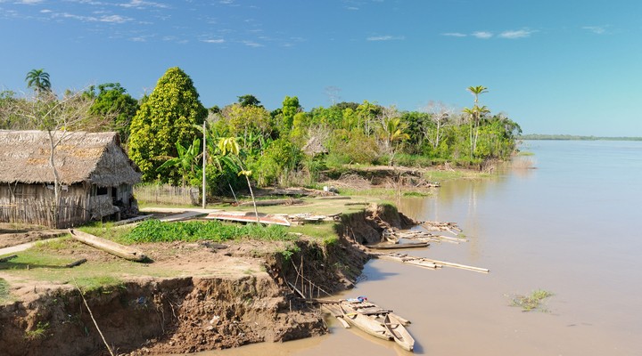 Iquitos ligt in het Amazonegebied van Peru