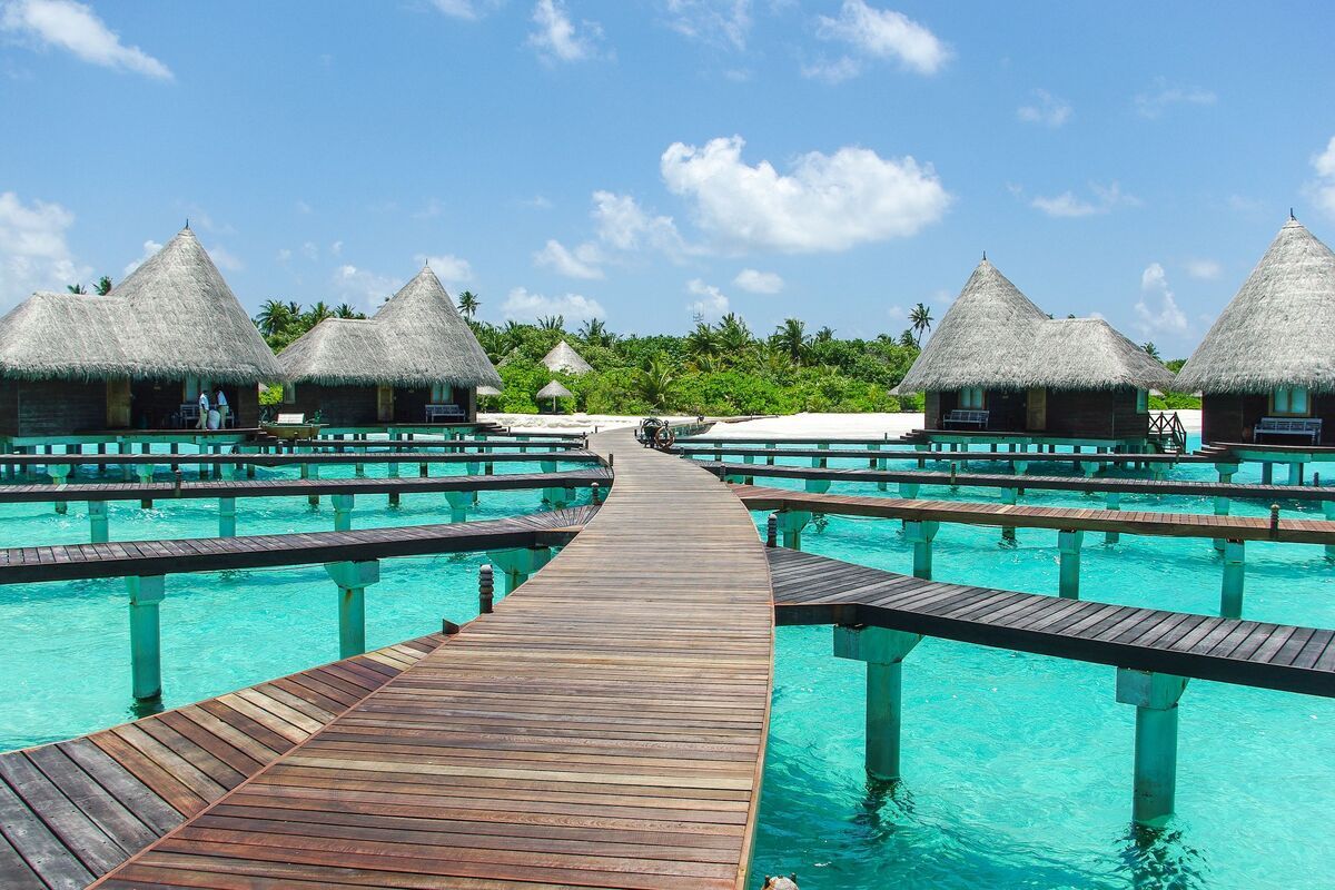 Vakantiehuisjes op de Malediven