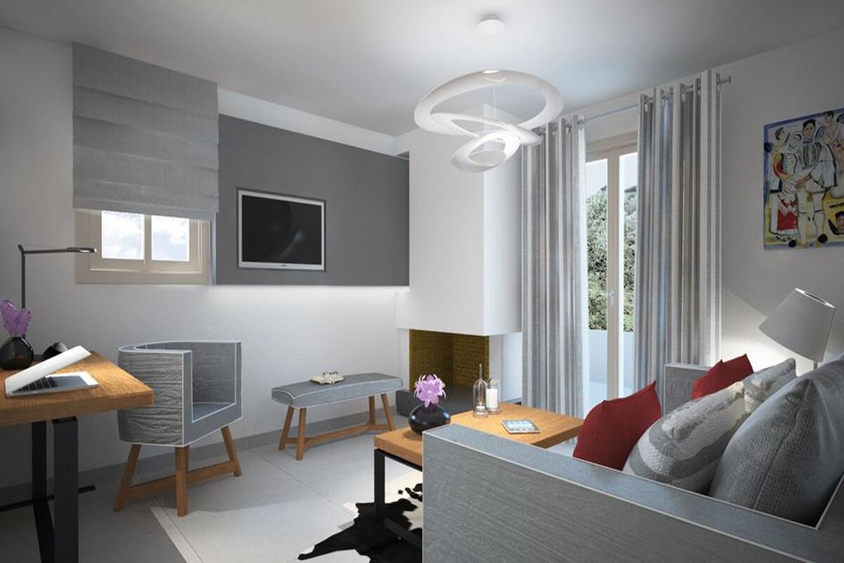 Het moderne interieur van Avdou Collection Suites