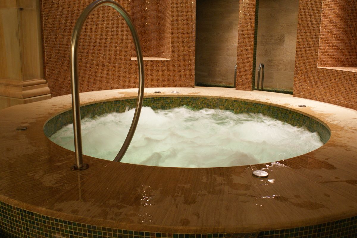 Bubbelbad in het hotel