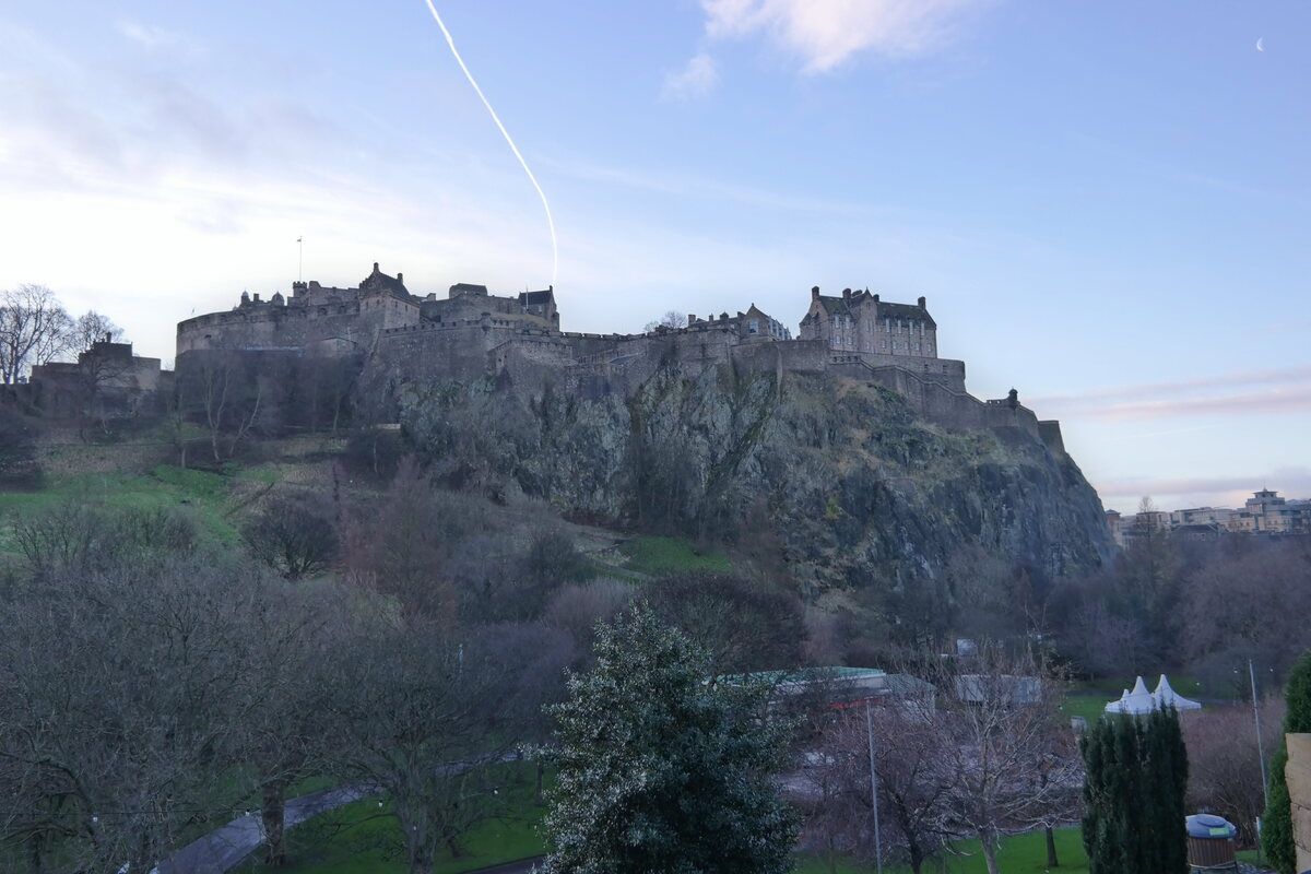 Uitzicht op het kasteel