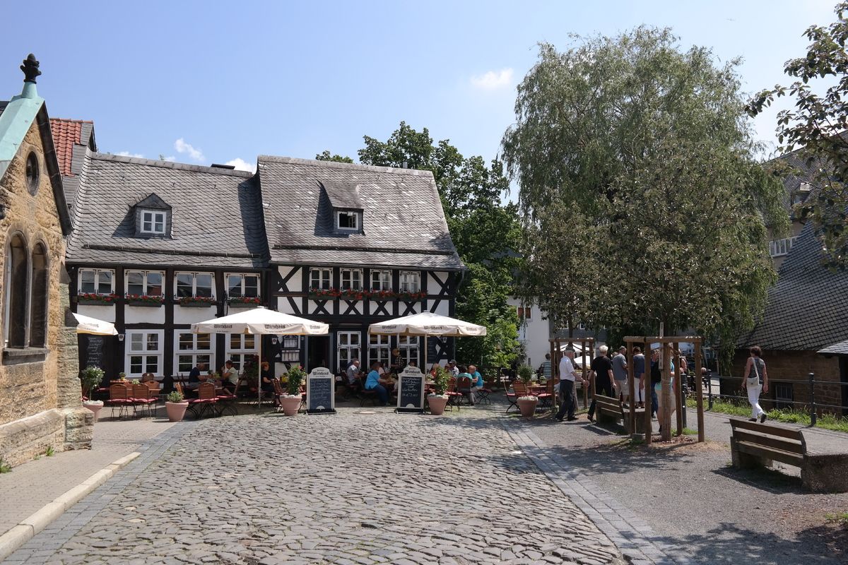 Het terras in Goslar
