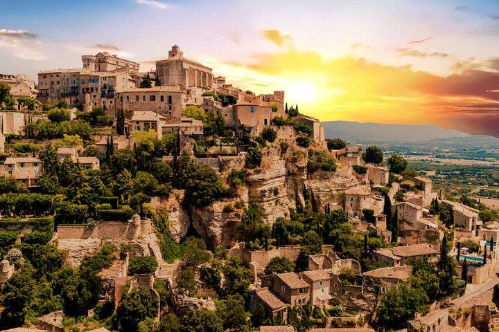 Het schilderachtige plaatsje Gordes