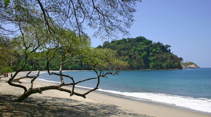 Strand met mooie natuur in Costa Rica