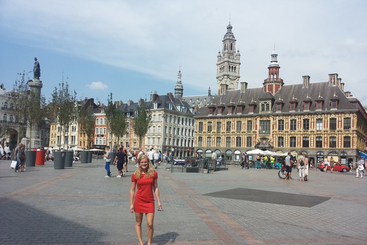 Het centrale plein in Lille