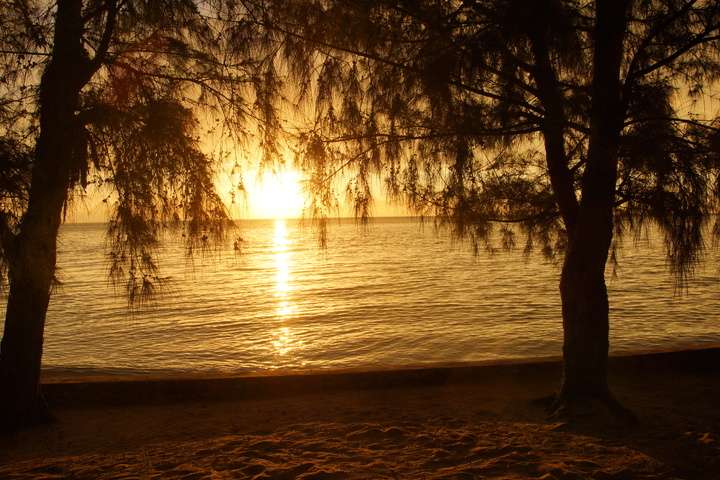 Geniet van een prachtige zonondergang