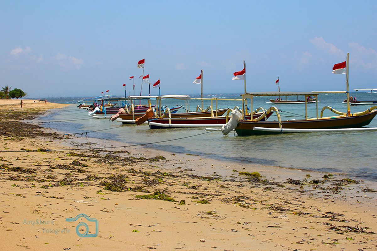 Strand van Sanur op Bali