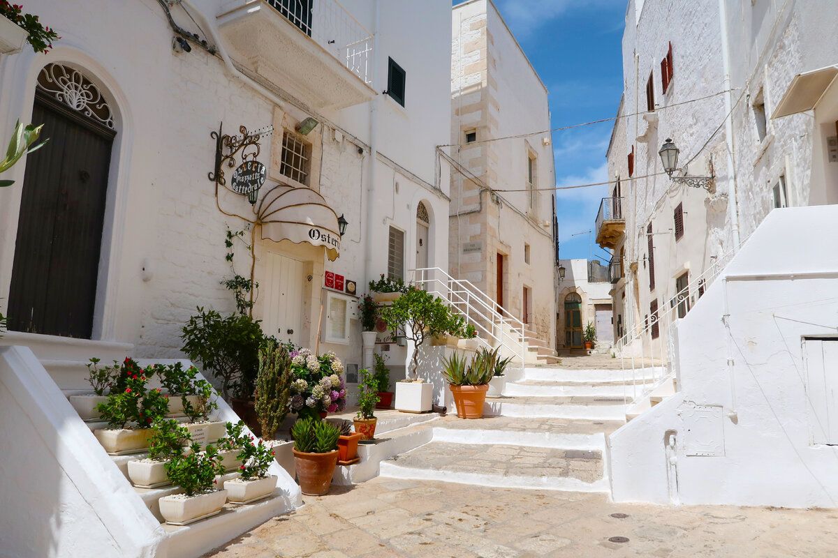 De smalle straatjes van Ostuni