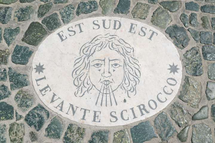 Teken van de Sirocco wind