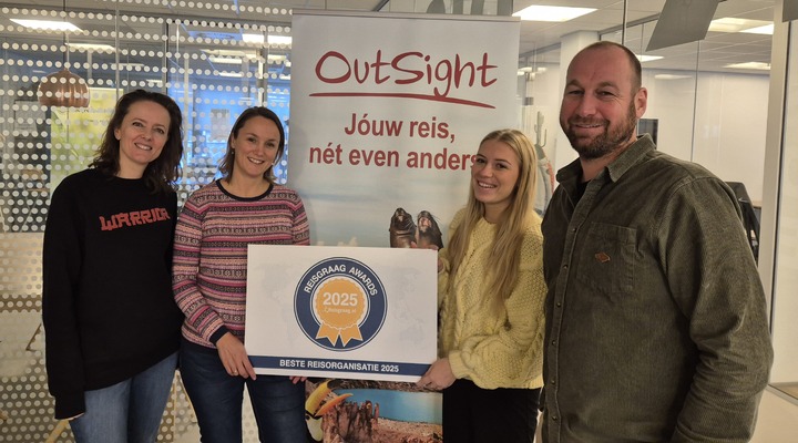 OutSight Travel- beste reisorganisatie - Reisgraag Awards 2025