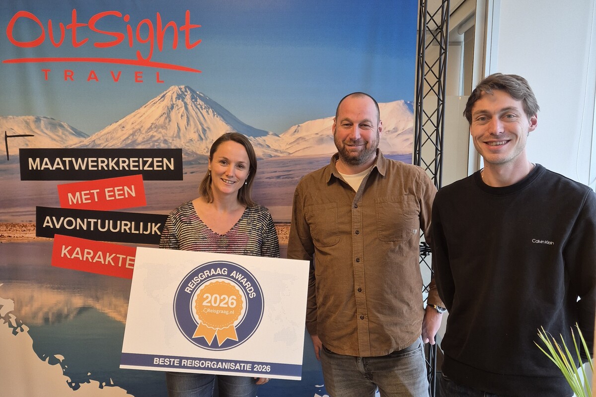 OutSight Travel - beste reisorganisatie - Reisgraag Awards 2026