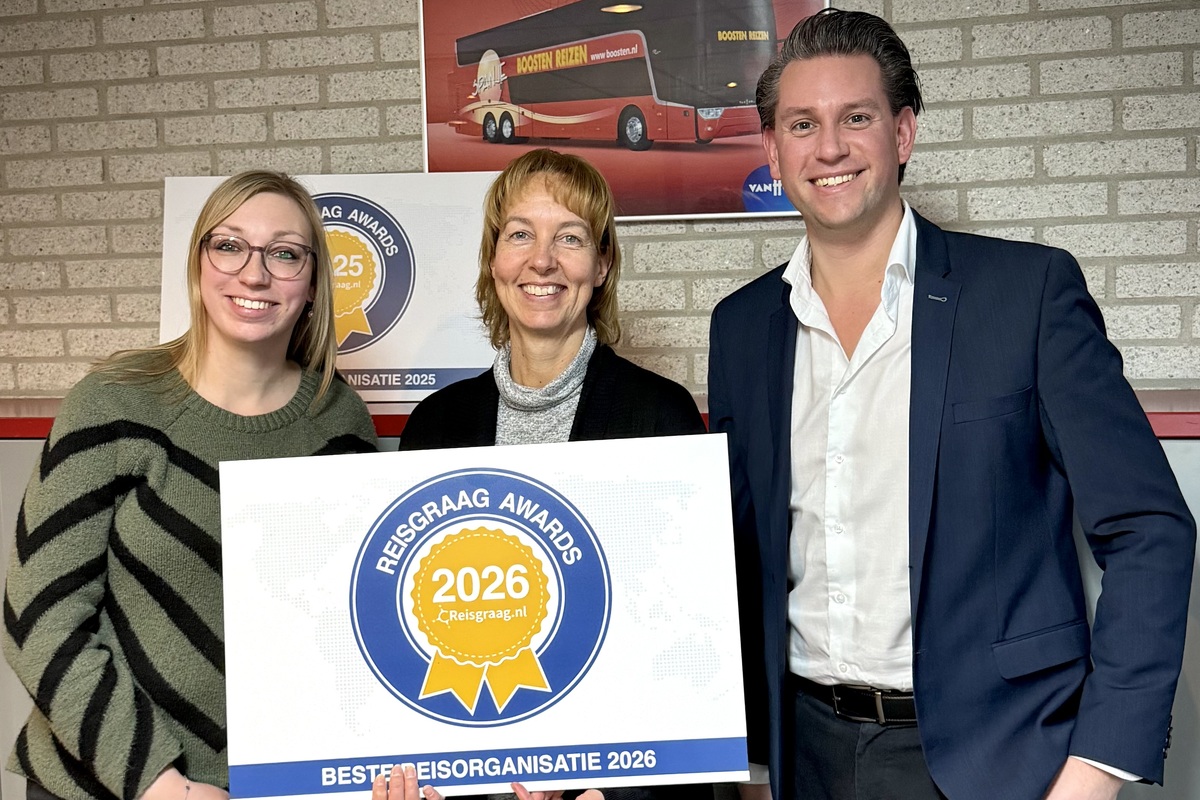 Boosten - beste reisorganisatie - Reisgraag Awards 2026