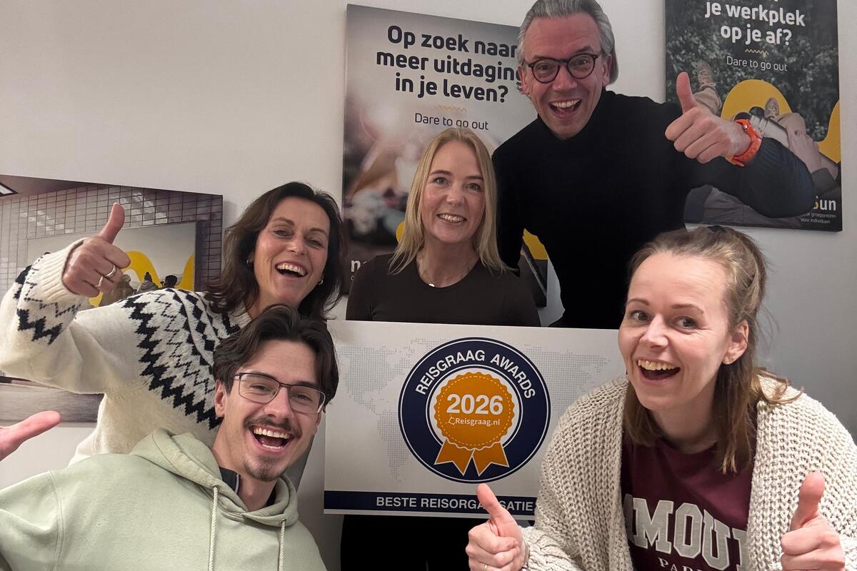 NoSun - beste reisorganisatie - Reisgraag Awards 2026