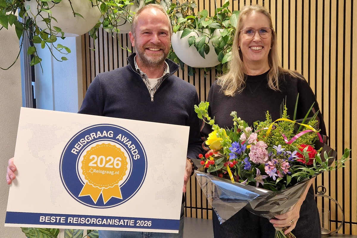 NoSun - beste reisorganisatie - Reisgraag Awards 2026